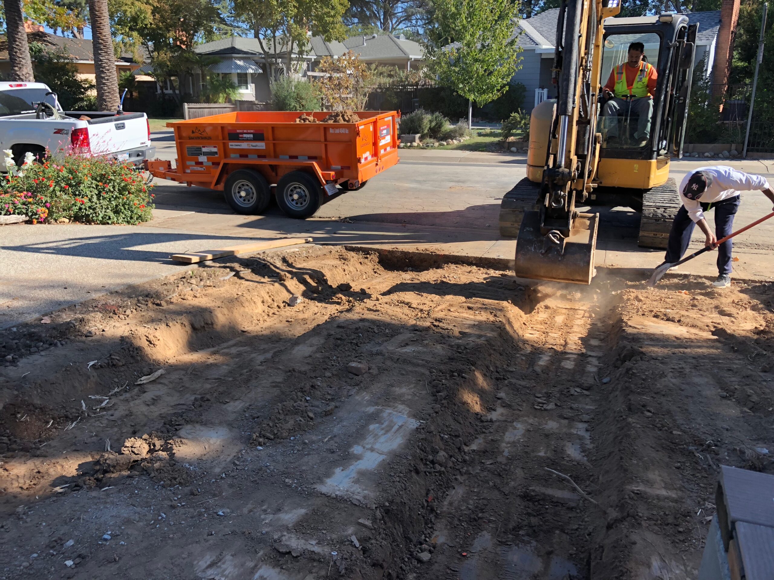 An image of finished stamped driveway in Diamond Bar 